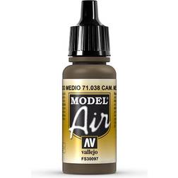 Vallejo Model Air Camouflage Medium Brown 17ml