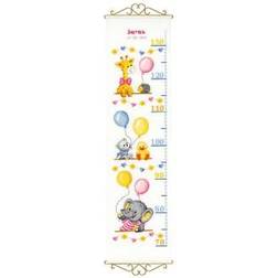 Vervaco Height Chart Baby Shower Counted Cross Stitch, Multi-Colour