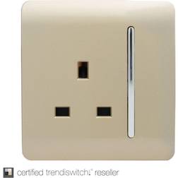 Trendi Switch Trendi 1 Gang 13 Amp Switched Socket Gold