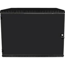 BKT Elektronik Vægrack 600x600x330 6U pladedør sort