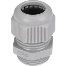 JACOB 50.616 PA7035 Cable gland with strain relief M16 Polyamide Grey-white (RAL 7035) 1 pc(s)