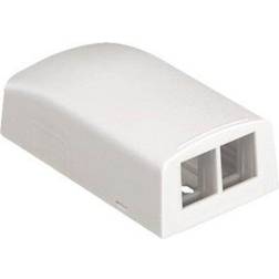Panduit Vægboks netkey 2 port hvid