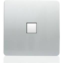 Trendi Switch Trendi Modern RJ45 Cat 5e & Cat 6 Ethernet Socket Silver