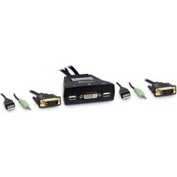 Inter-Tech KVM-LS-21DA DVI USB Audio