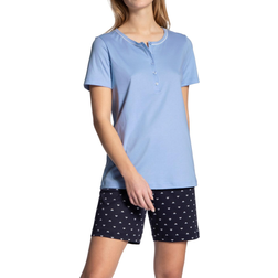 Calida Night Lovers Short Pajama - Dark Lapis Blue