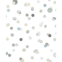 Eijffinger Punkte-Tapete Mini Me 1 von 399003 gris/blanc