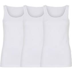 Decoy Wide Straps Top 3-pack - White