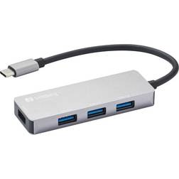 Sandberg USB C-4xUSB A M-F Adapter