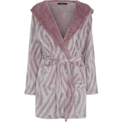 Decoy Short Bathrobe with Hood - Rose