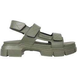 Ganni Recycled Rubber Velcro Sandal - Kalamata