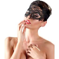 Cottelli Collection Black Masquerade Lace Mask