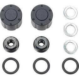 Tamiya Hub Nuts for Dual Wheels (Black/2pcs