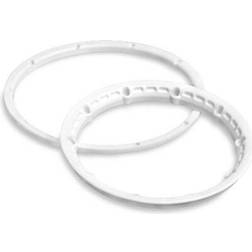 Wittmax HEAVY DUTY WHEEL BEAD LOCK RINGS (WHITE/2pcs) Baja 5B/Protec HPI