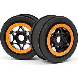 Wittmax Hpi Ah-64 Wheel Black/Orange (42X83Mm/2Pcs)