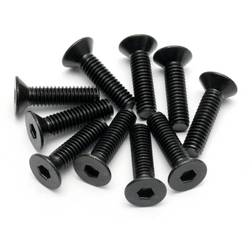 HPI Racing Flat Head Screw M4X15mm (Hex Socket/10Pcs)