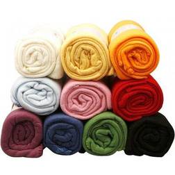 Fleece med sydd kant 125 x 150 cm 10 st