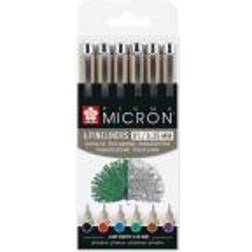 Sakura Pigma Micron 01 fineliner set 6 colours