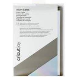 Cricut Joy Insert Cards 11,4 cm x 15,9 cm 12-pack (Gray, Silver, Holographic)