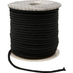 Creativ Company Knyttesnor, tykkelse 4 mm, sort, 40m