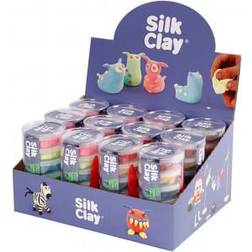 Silk Clay neonfarver, standardfarver, 12 sæt/ 1 pk