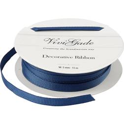 Decoration Ribbon, W: 6 mm, blue, 15 m/ 1 roll