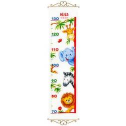 Vervaco Vervaco Height Chart Zoo Animals Counted Cross Stitch Kit, Multi-Colour