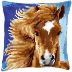 Vervaco Vervaco 1-Piece Cushion Horse, Brown
