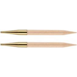 Knitpro KP35634 Basix Birch: Circular Knitting Pins: Interchangeable: Normal: 11.6cm x 3.75mm, Birchwood, Multi-Colour, 3.75mm