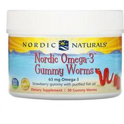 Nordic Naturals Nordic Omega 3 Gummy Worms Strawberry 30 Gummies