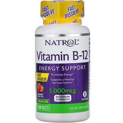 Natrol VITAMIN B-12 5000 MCG FAST DISSOLVE 100 stk