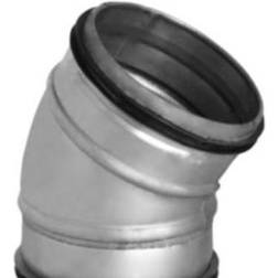 Alno bøjning 30° Ø125 mm Nippel/Nippel