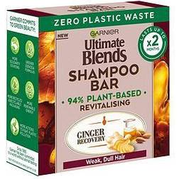 Garnier Ultimate Blends Ginger Recovery Revitalising Shampoo Bar For Weak, Dull Hair 60G