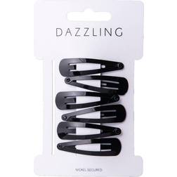 Dazzling Dazzling Hår 6-pack Barettes Black