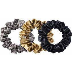 Slip Silk Large Scrunchies (Various Colours) Black Leopard