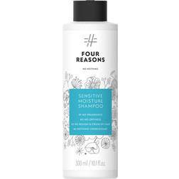 Four Reasons No Nothing Sensitive Moisture Shampoo Perfume- Moisturising Shampoo For Dry and Damaged Hair 100% Vegan 10.1fl oz