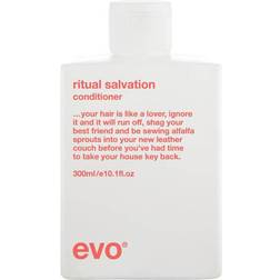 Evo ritual salvation conditioner, natural conditioner for lifterless, brittle and coloured hairives shine and suppleness, vegan, without sulphates 300ml