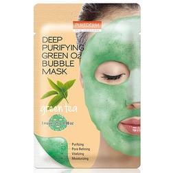 Purederm Deep Purifying Black O2 Bubble Mask "GREEN TEA" 25 g
