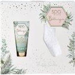 Style & Grace Spa Botanique Fluffy Sock Gift Set Eco Packaging