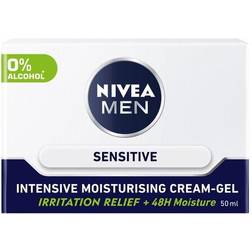 Nivea MEN Sensitive Intensive Face Moisturiser Cream-Gel 50ml