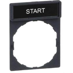 Schneider Electric Skilt start ZBY2303 sort