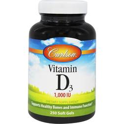 Carlson Vitamin D3 1000 IU 250 Softgels