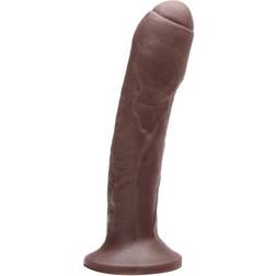 Tantus Realistisk dildo Med relief Silikon Mörkbrun