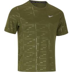 Nike Dri-Fit Uv Run Division Miler T-shirt Men - Green/Reflective Silver