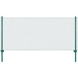 vidaXL Wire Mesh Fence with Posts 90cmx25m