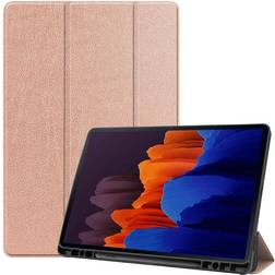 MTK Slim Fit Cover Fodral Till Samsung Galaxy Tab S7 Plus RoseGold