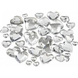 Creativ Company Rhinestones, size 6 10 14 mm, silver, 252 pc/ 1 pack