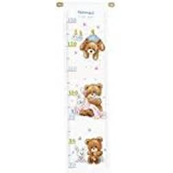 Vervaco Height Chart Lovely Bears Counted Cross Stitch, Multi-Colour