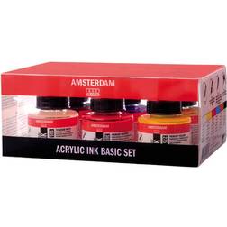 Royal Talens Amsterdam Acrylic Ink Basic Set 6 x 30 ml