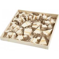 Creativ Company Juleophæng, str. 7-9 cm, tykkelse 4 mm, krydsfiner, 90stk