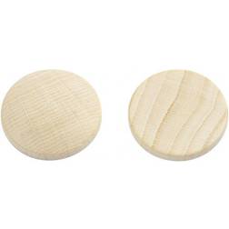 Creativ Company Boutons En Bois De Bonne Qualité Avec Dessus Arrondi Et Fond Plat Réf 56651